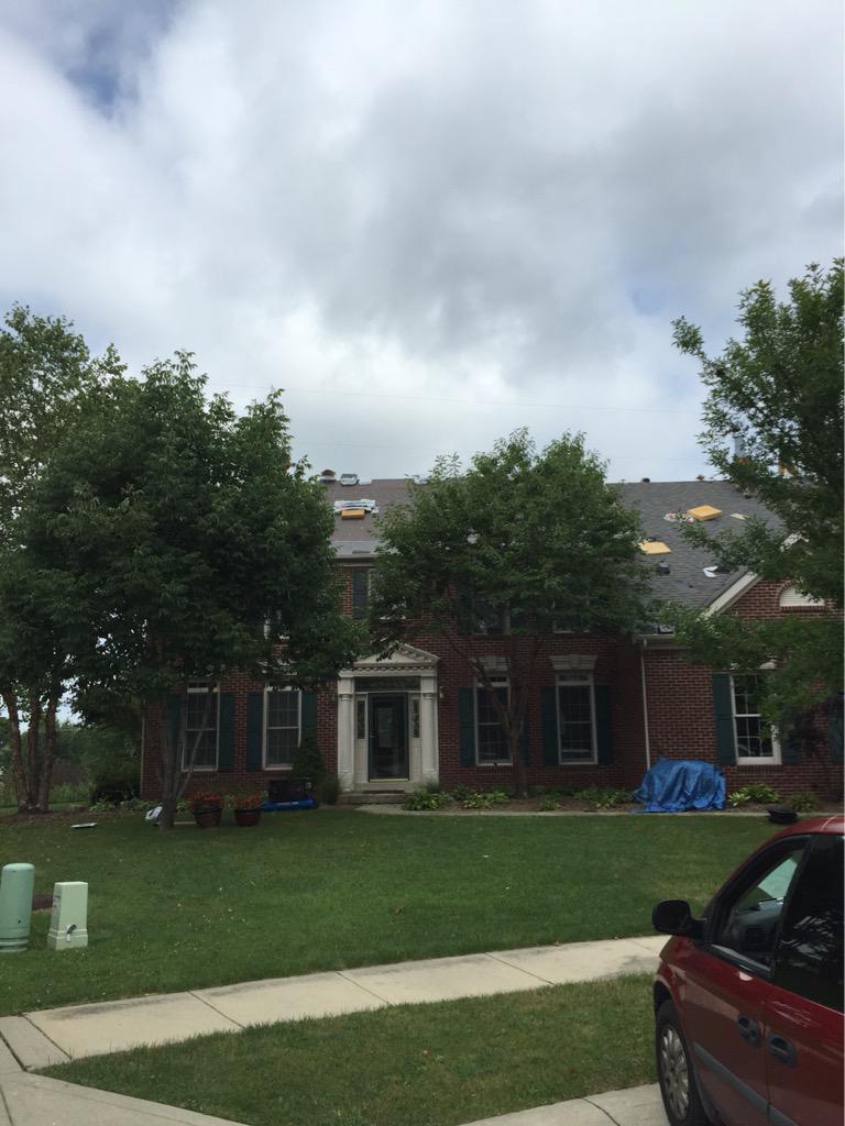 VIPIndy's tweet image. Roof in Center Grove area. Already half way done !!!!!!