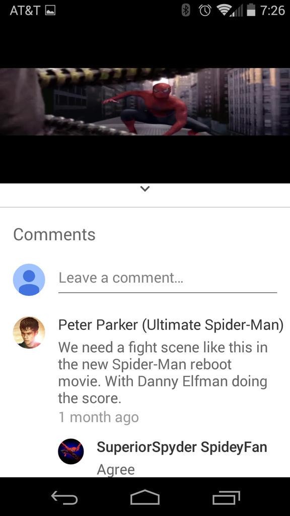I love reading comments on the Spider-Man vs Doc Ock train scene from Spider-Man 2.
