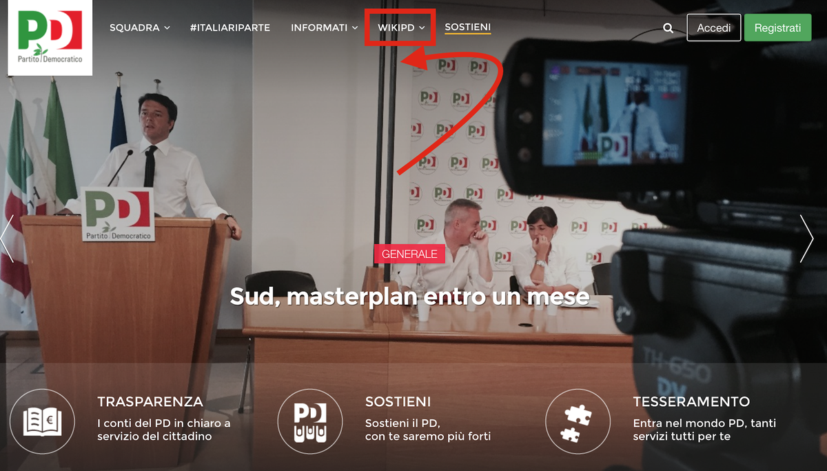 fededambri's tweet photo. E guardate cosa rispunta sul nuovo sito del Pd #WikiPd #CheVeLoRicordate http://t.co/5a2zLlS8q7