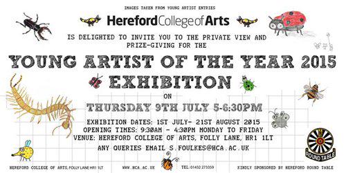 Don't forget, you have until 21st August to visit the Young Artist Exhibition! #HerefordHour

hca.ac.uk/About/Events/J…