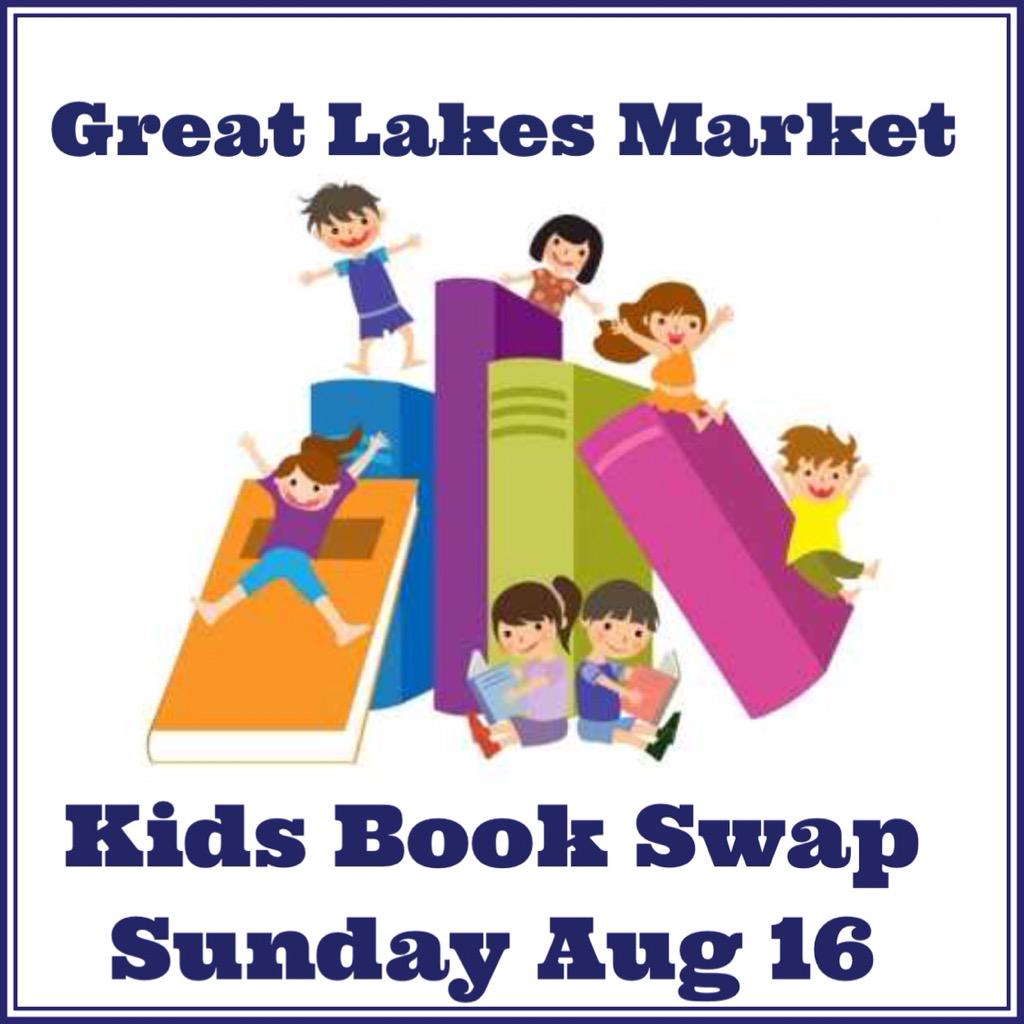 Bring the kids to a book swap this Sunday at the kids corner!  Just in time for back to school!