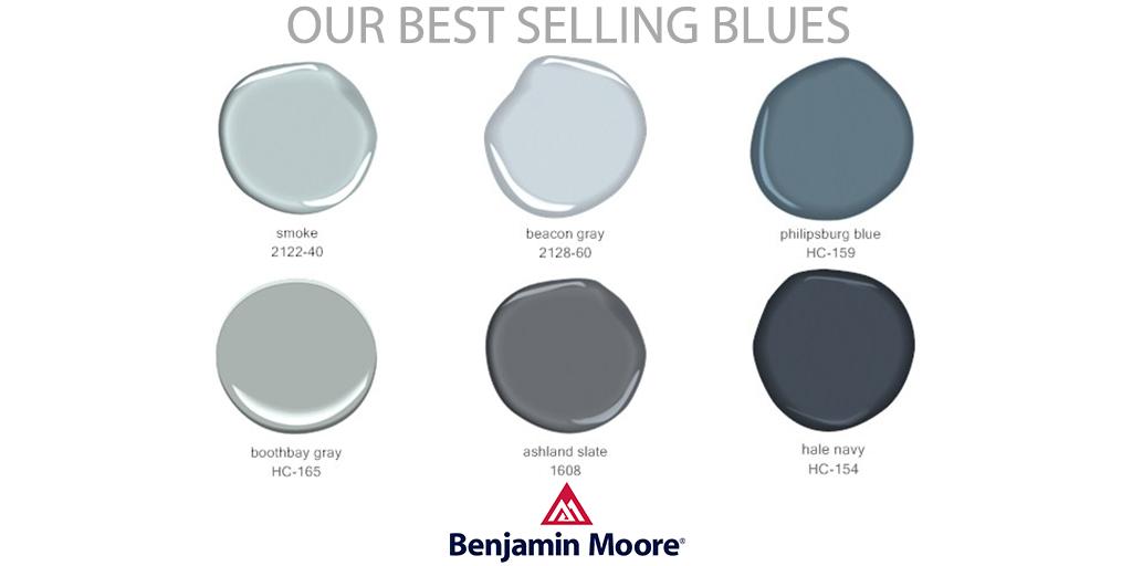 Benjamin Moore on Twitter: "From tranquil to bold, these are our best