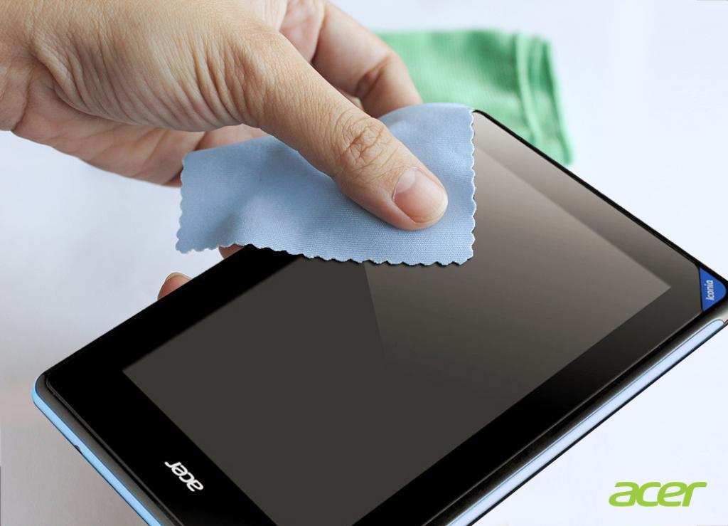 PredatorMENA's tweet image. Always use a microfiber cloth like the one for your glasses to clean the screen of your #Touchscreendevice #SeeClear