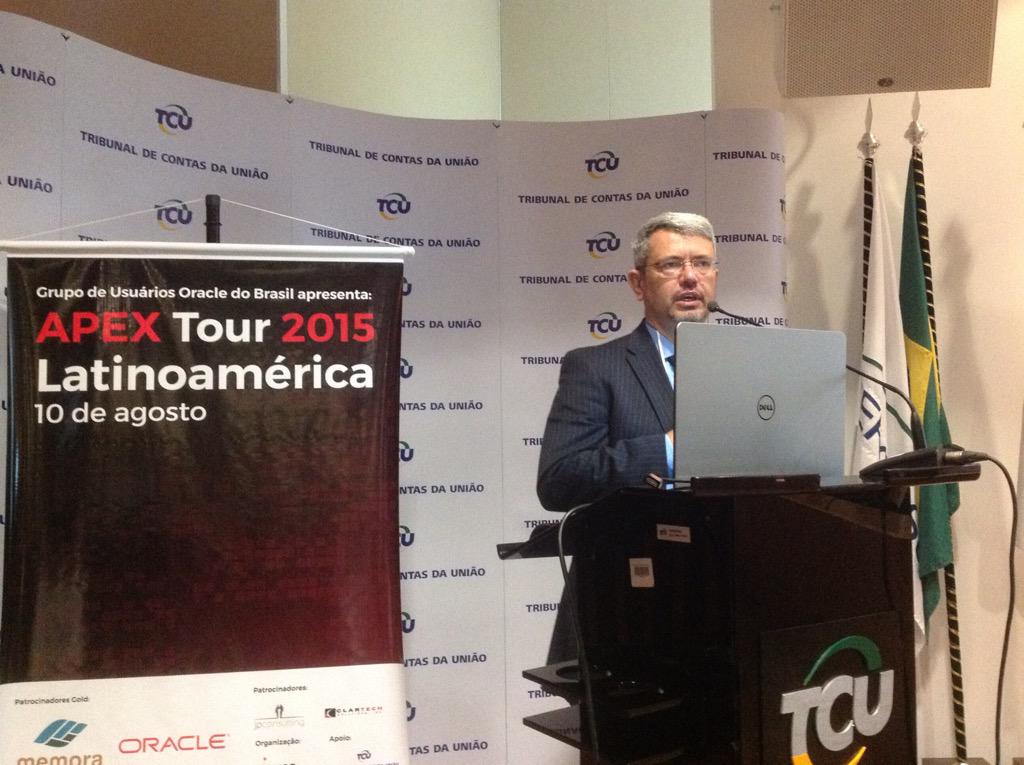 guob_oficial's tweet image. #guob  #oracleapextour Givaldo Oliveira apresenta sobre ações dinamicas.
