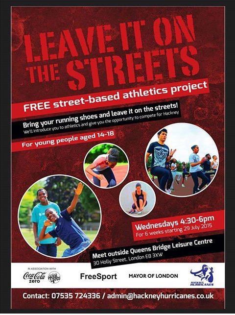 Interested in Athletics and aged between 14-18, head down to our Free Street-based project for the youth!!!!