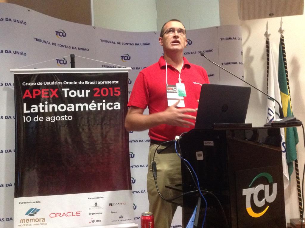guob_oficial's tweet image. #guob  #oracleapextour David Peake @orcl_dpeake talk at Apex Tour LAD 2015 in Brazil