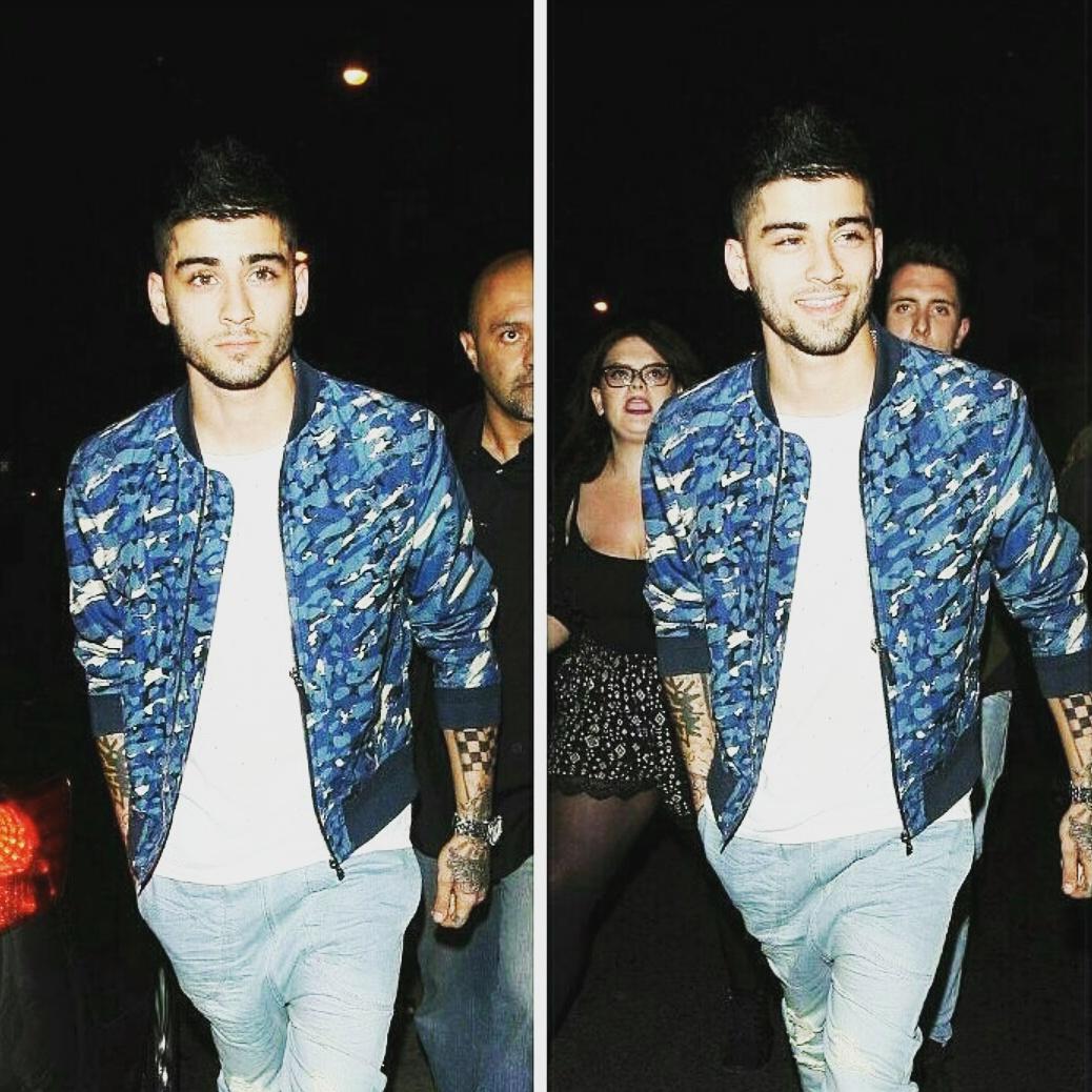 anadstyy's tweet photo. Zayn leaving Kylie's birthday party last night 😍💙 http://t.co/UIM32QTI0F