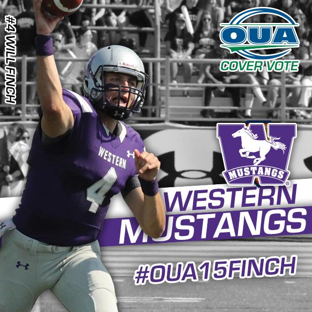 Mustangs fans,let's get Will Finch on the cover of the OUA Media Guide by using #OUA15Finch on Twitter and Instagram!