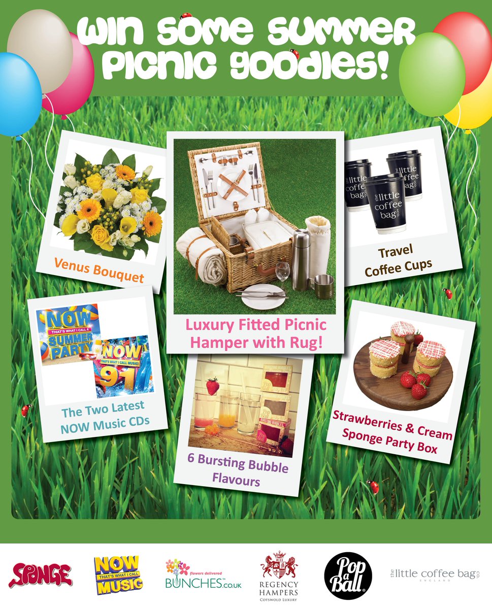 SpongeCakesLtd's tweet photo. NEW Comp with; @RegencyHampers @BunchesUK @Popaball @NOWMusic & @littlecoffeebag Please go to http://t.co/UXObDYa1co http://t.co/VWL84RCcMo