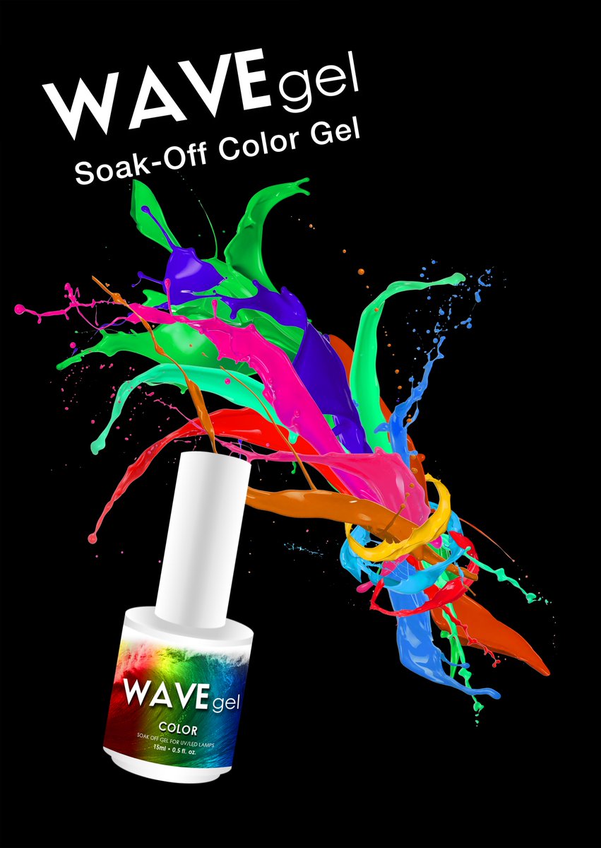 WAVEGEL Soak Off Color Gel Poster #wavegel #wavegelusa #nail #nailpolish #colorgel #gelpolish #nailsupply #moodchange