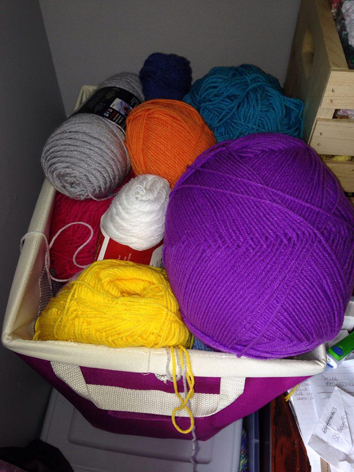 karen_h30's tweet image. @MichaelsStores A bit of my stash. SO many colors so little time! Thks 4 having a big selection #CrocheterProblems