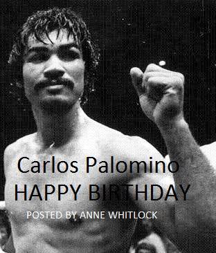 HAPPY BIRTHDAY Carlos Palomino!! Enjoy your day. 