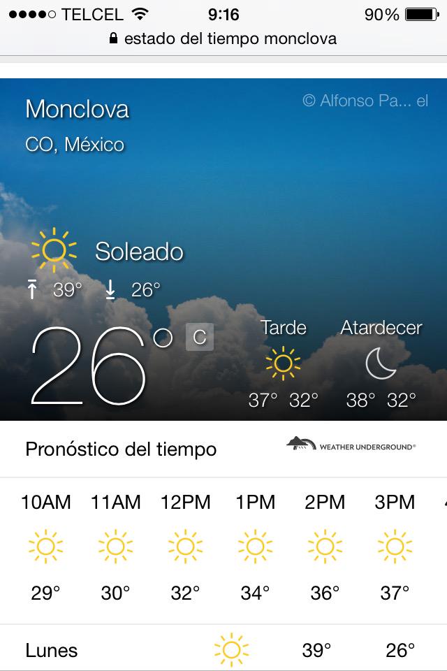 PrevencionMVA's tweet photo. Extreme precauciones mucho calor, hidratación y no asolearse mucho, temp. Mínima 26 grados, max. 39, actual 28 http://t.co/8wE0S29NId