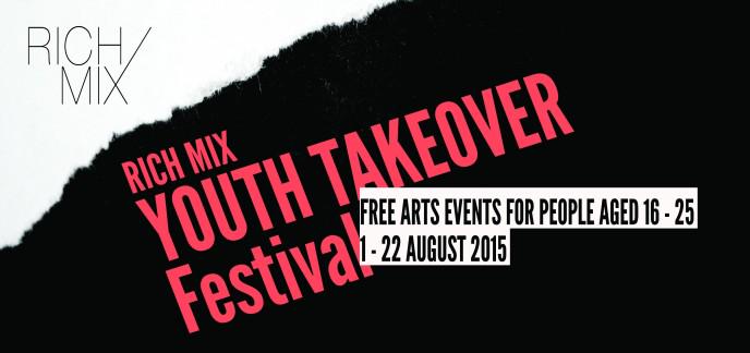 2 more weeks of #free arts events + workshops for young people at the <a href="/RichMixLondon/">Rich Mix</a> Youth Takeover! See what's on...