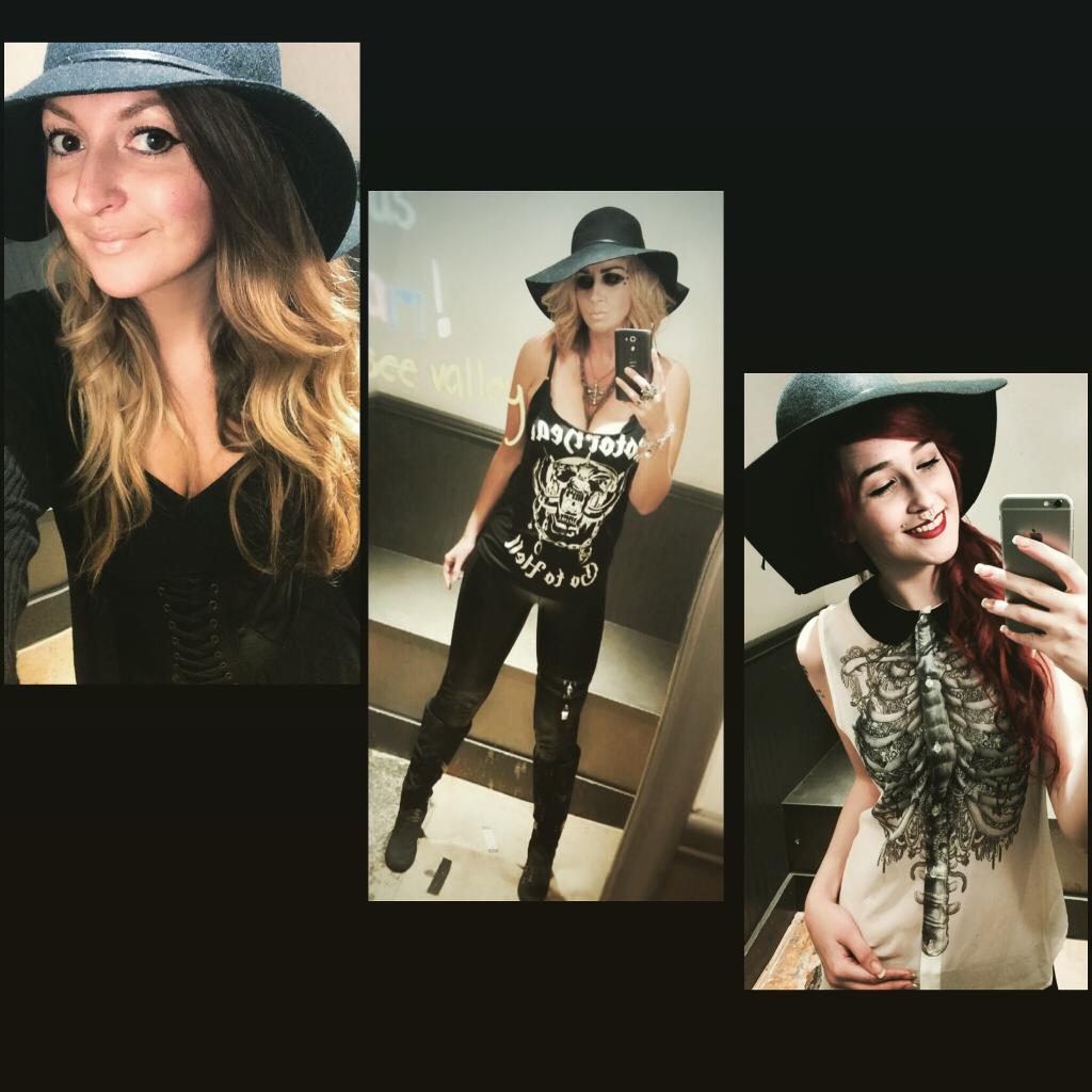 HotTopicFlint's tweet photo. @HotTopic Girls getting #witchy with our rockin new hats!! #hottopic #bogo50 #hotcash #flint #rocknroll #comesayhi http://t.co/5zuOqsQ3ta