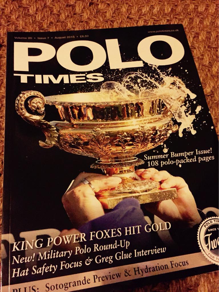 Out now new <a href="/PoloTimes/">Polo Times</a> thanks for the support #polo passions great cover <a href="/ImagesofPolo/">Images of Polo</a>