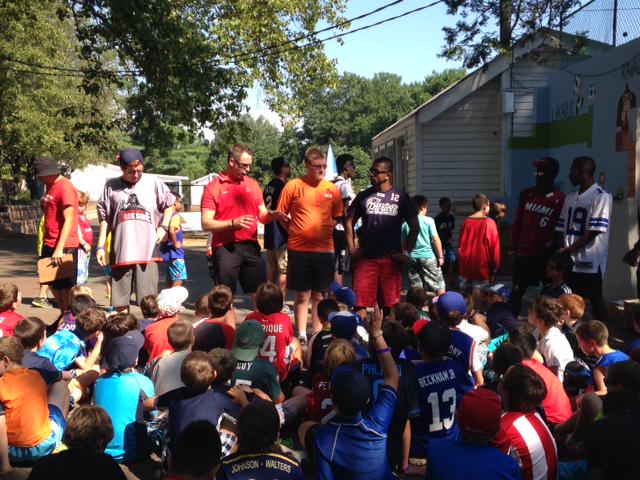 DevilsAlumni's tweet photo. "Had a blast visiting Lakeview Day Camp with @NJDevil00. Great to see so much energy from their campers!" ^GM http://t.co/qn1NTTunlh