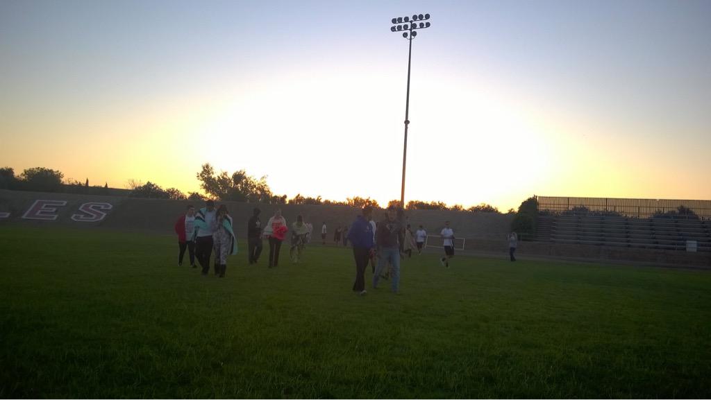 Senior sunrise this morning! 4:30am start to the day. Gonna be a great year! #FLDUSD