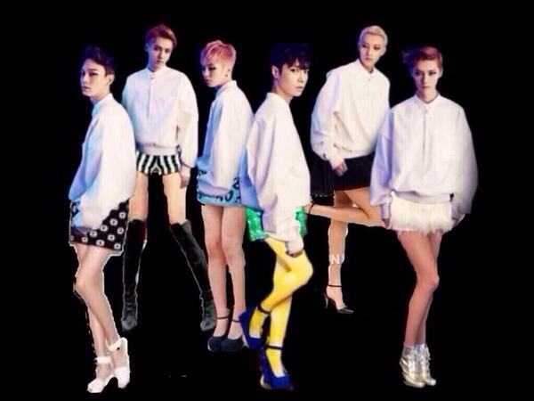 exothrowback's tweet photo. What exo was really wearing during that overdose photoshoot http://t.co/tx9opL2r5I