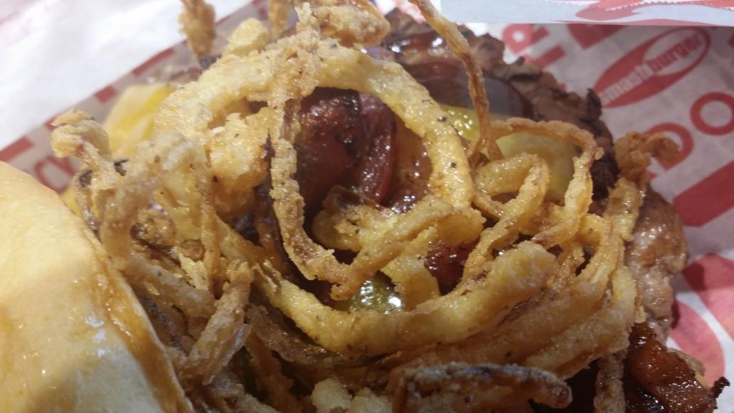 FOODIE_LIFE1's tweet photo. http://t.co/m9HLlaT15W.NOW.

FOODIELIFE stumbled in to this place...BBQ Bacon and Fried onion smash burger! YUM! http://t.co/a0Vrv9eVAw