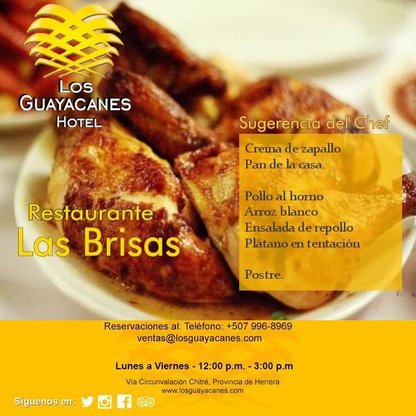 Inicia la semana con el #MenúEjecutivo de hoy #Lunes en #RestauranteLasBrisas #HotelLosGuayacanes #Chitré