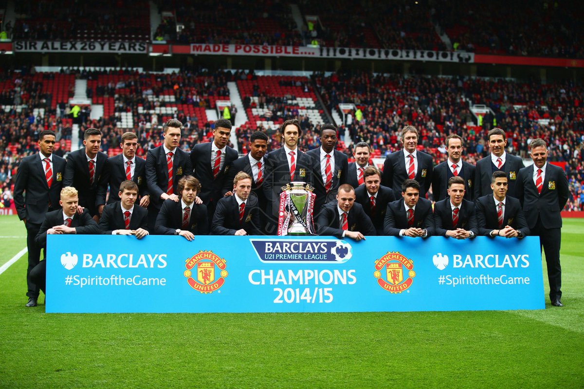 ManUtd's tweet photo. U21s - The champions' title defence begins tonight at Leicester (19:00 BST). Read our preview: http://t.co/2qrYz2XIdO http://t.co/k2ICJpej1Q