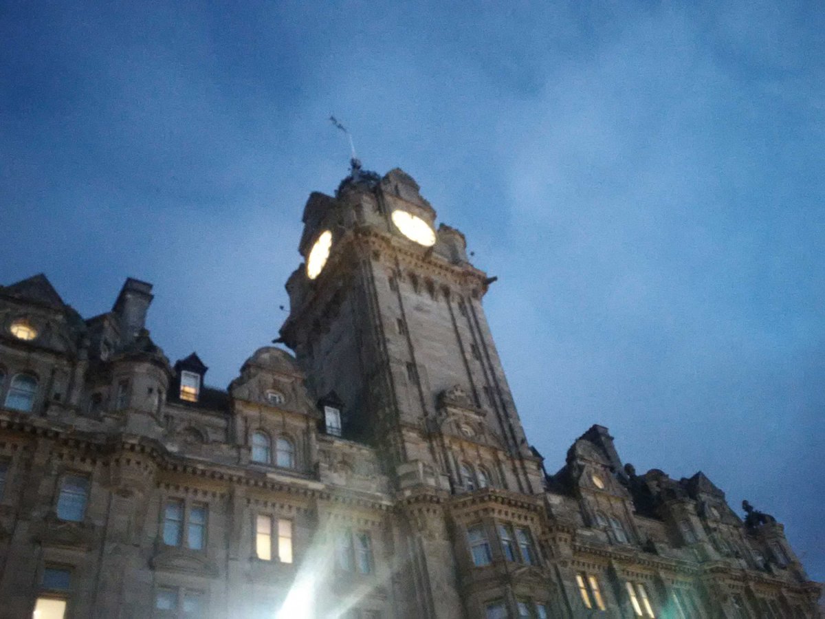 Beautiful light on the Balmoral at around 22:00