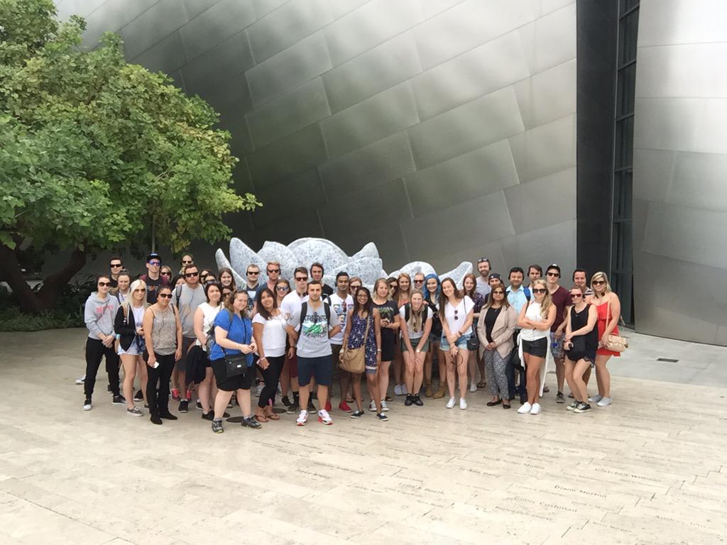 My <a href="/contiki/">Contiki</a> group out of <a href="/thelinehotel/">The LINE Hotel</a> in koreatown on a tour thru Downtown LA <a href="/ContikiRammel/">Jon Rammelkamp</a>