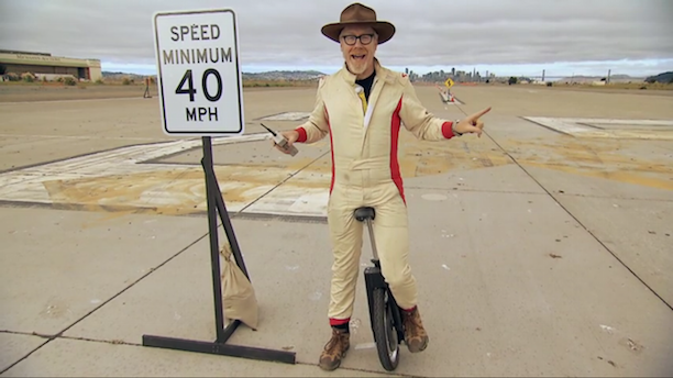 focusdesigns's tweet photo. @donttrythis riding his #SBU on the latest @MythBusters episode! http://t.co/TQFnXgc00f