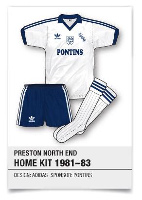 John Devlin on Twitter: "Kit of the day: Preston North home kit Produced by adidas, Pontins. http://t.co/HvvVqvVGs8" / Twitter
