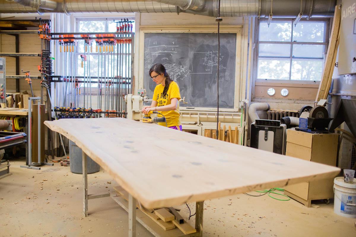 LehighU's tweet photo. Oaks older than #LehighU fell during #StormSandy, now tables for the next 150 years #Lehigh150 http://t.co/deThR7u9E2 http://t.co/yKafSYj01v