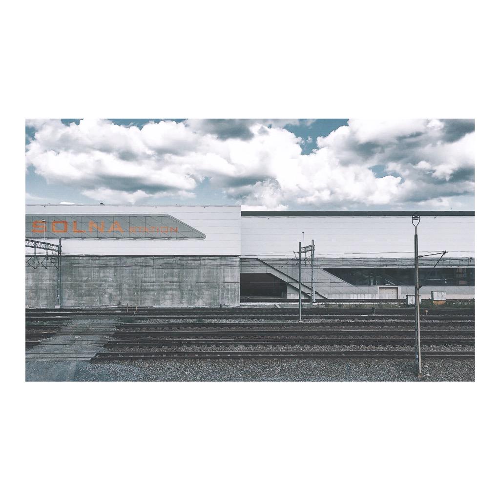 sthlmarkitektur's tweet photo. AIX designed the new Solna station for commuter trains. I like how the facades really… https://t.co/V28MtDqSLt http://t.co/JvQ81DZUji
