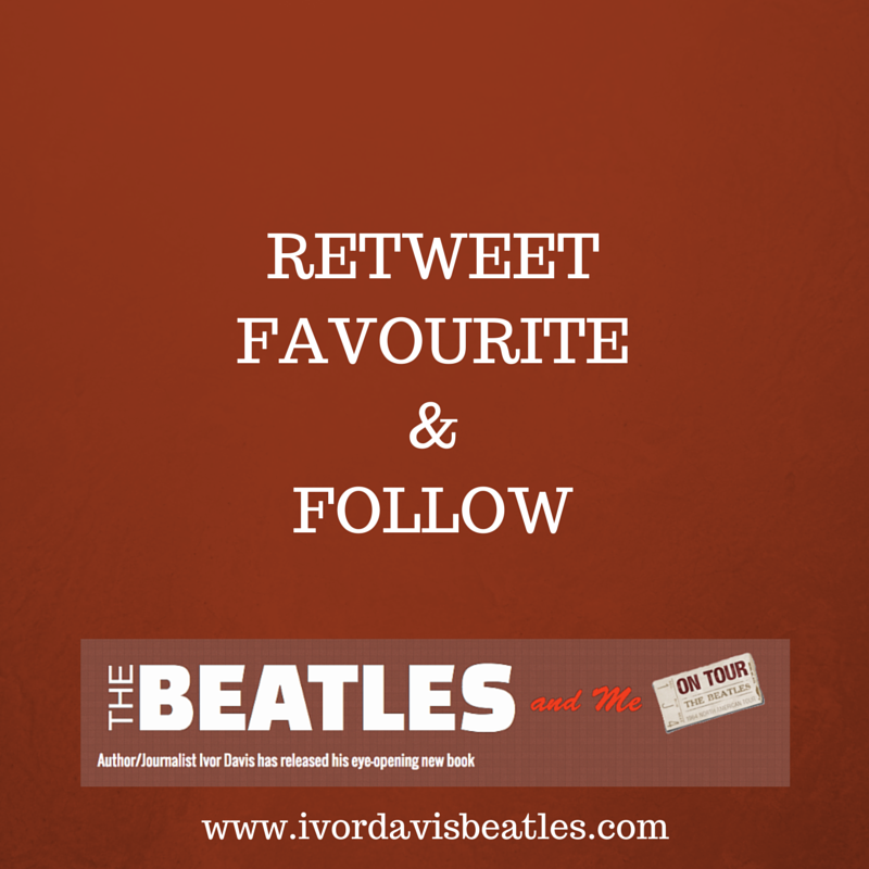 idavisbeatles's tweet photo. Who wants to win a copy of my book "The Beatles and Me on Tour"? 

RT, Fav and Follow me and I will pick a winner! http://t.co/r531ge5JqU