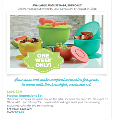 TupperUp's tweet photo. Save $27 on this set! http://t.co/eIY1SWqF6F #tupperware #special #oneweekonly http://t.co/xh1rwyYLrj