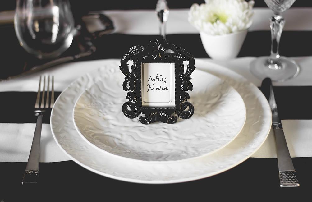 Baroque #placecardholders are the perfect addition to any table! Get yours online at cheapfavorshop.com #wedding