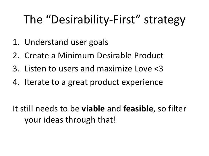 Minimum Desirable Product vs Minimal Viable Product. 

andrewchen.co/minimum-desira…