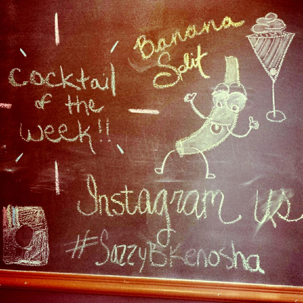 Bartender Kurt did it again. BANANA SPLIT MARTINI!! Totally amazing AND half price tonight. 🍌🍸🍧