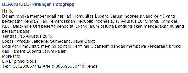 Ayo gabung dan mari kita ramaikan! #PinholeDay #RI70