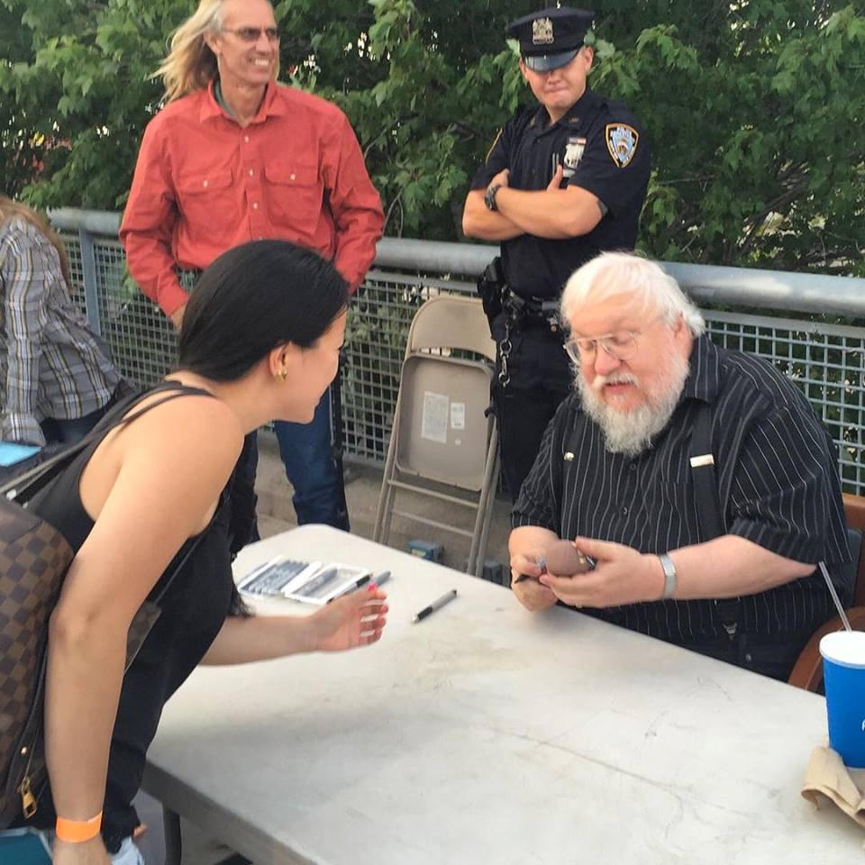 rsleezy's tweet photo. Thanks @grrmspeaking for signing my @funko #NedStark and for reminding us all that #Winteriscoming!! @SIYanks http://t.co/5PrBEy86bq