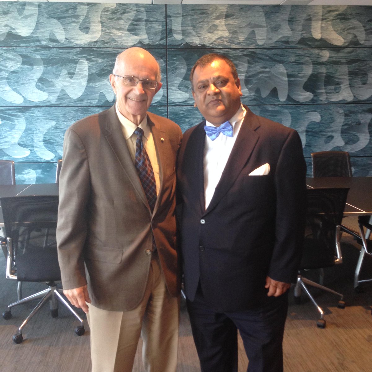 PLGToronto's tweet image. Mark Persaud and #JusticeIacobucci former #SCC judge on Aug 6th,2015