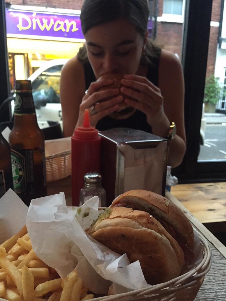 chefdibb's tweet photo. @BurgerJointUk  yes yes! The New York burger !! Best one yet! http://t.co/0J16LqA2tL
