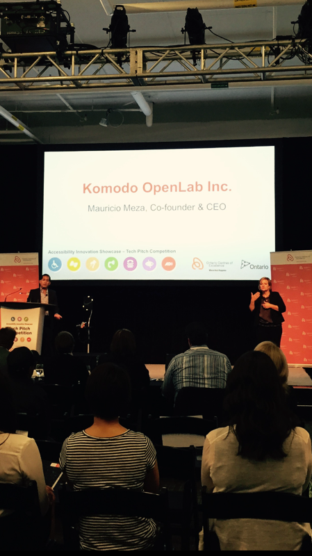 researchTMU's tweet photo. Best of luck to finalist @komodoopenlab for the #TechPitchComp at #OntarioAIS! @get_tecla @RyersonDMZ http://t.co/3Oxij3xzS5