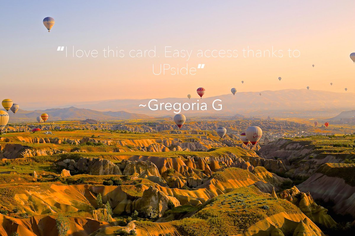 UPsideCard tweet picture