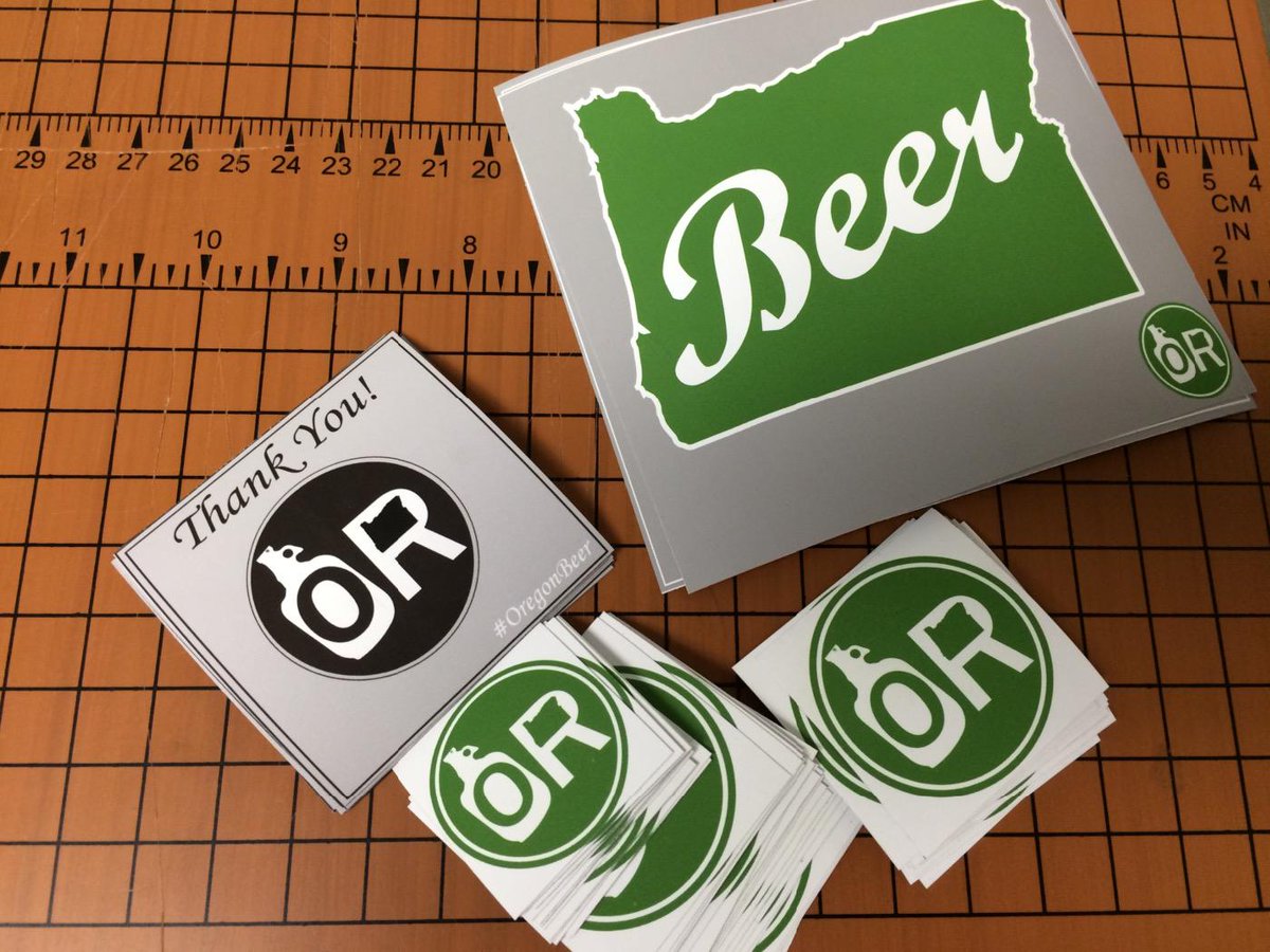 Stickers!! FREE with any order at etsy.com/shop/oregonbeer

#OregonBeer 🍻💚