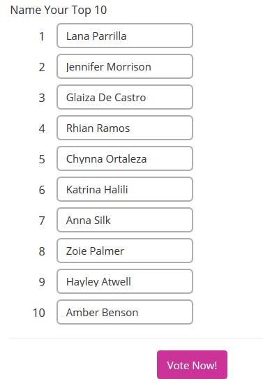 GoAFemslash's tweet photo. My top 10 list this year: http://t.co/TJz3LLgb8L I needed more spaces. #TRMDOnceAgain #SwanQueen #hot100 http://t.co/NSkFk5FyiL