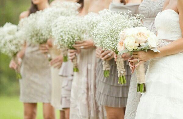 Gorgeous #gypsophila bouquets