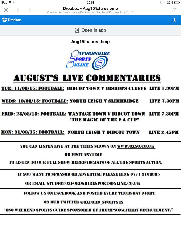 ColinHamish's tweet photo. @slimbridgeafc @Adam7Mace @Freddyward1 @PaulioF @Evans1909 #liveradiocommentary http://t.co/nkT0umEfW6