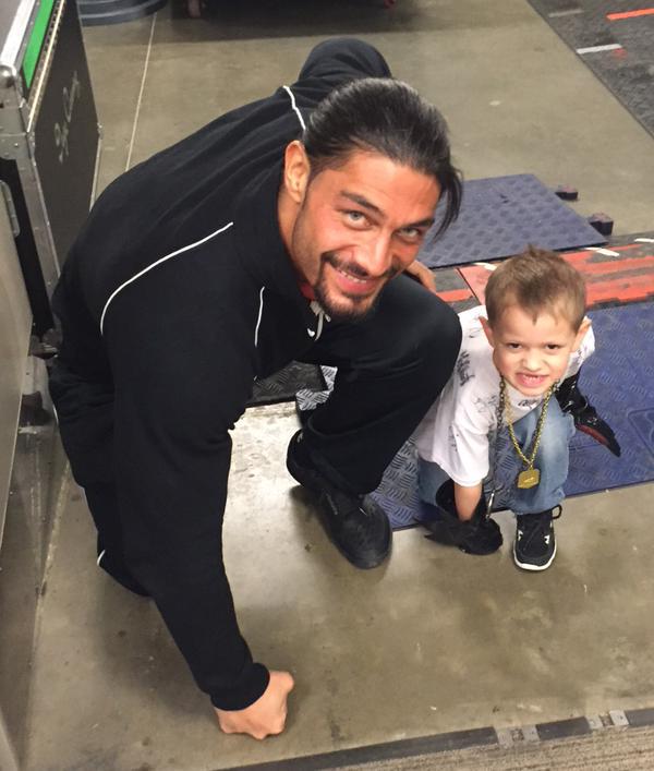Sweet pic of Roman Reigns and Jackson! Posted by <a href="/ConnorsCure/">ConnorsCure</a>.
