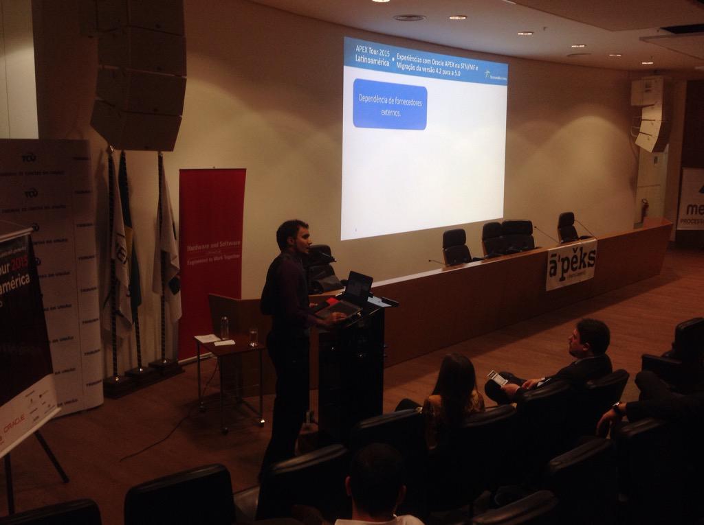 guob_oficial's tweet image. #guob #oracleapextour  Igor Augusto apresenta case de implementação do Oracle Apex