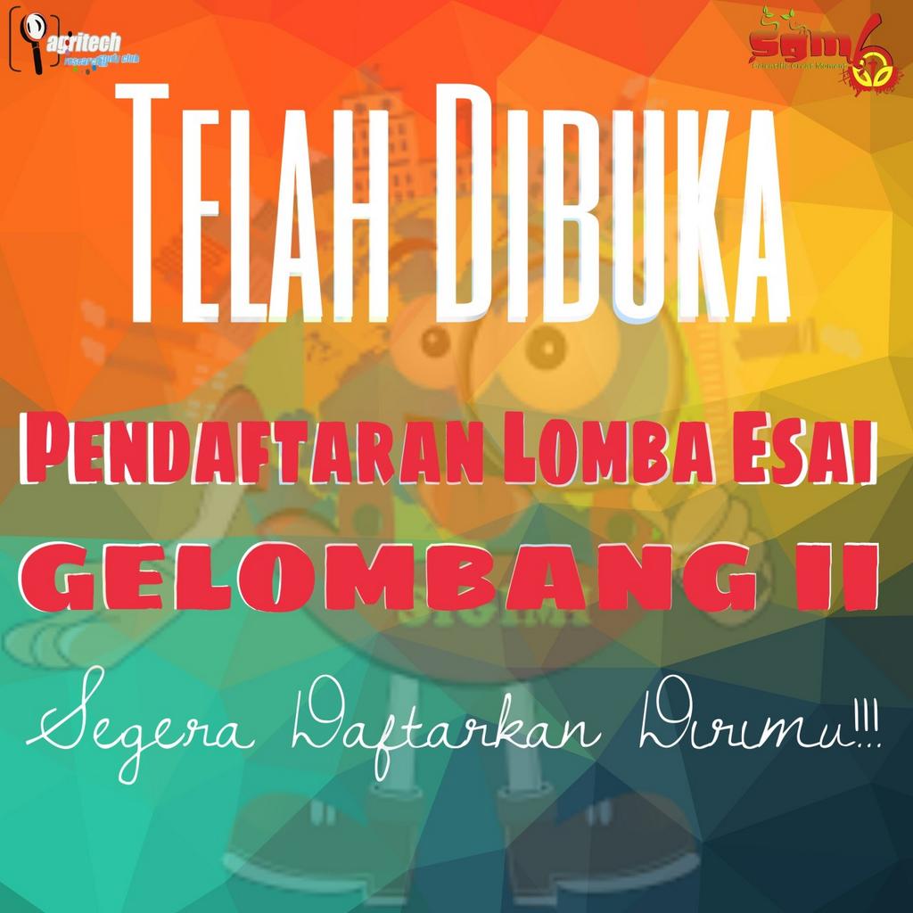 KAMPUS_MALANG's tweet photo. | @arsc_sgm6
Pendaftaran LOMBA ESAI GELOMBANG 2 telah DIBUKA. So, buruan ajak temanmu utk mengikuti lomba ini!  http://t.co/Q4FqUZ8Xu6